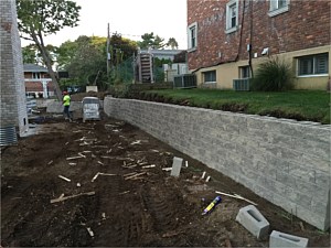 gray grey nicolock alta wall segmental wall block neighbor wall neighbors property